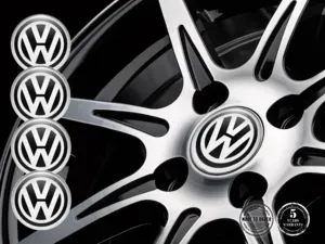VW Domed Emblem Logo Perfect Wheel Sticker